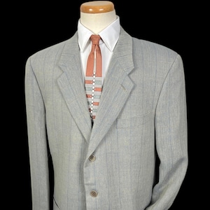 ジャケット・アウター 80s GIORGIO ARMANI wool/linen jacket BLK 1980s Giorgio Armani - Mani - Dark Gray Wool Single Breasted