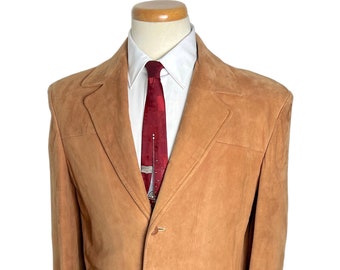 Vintage 1950s MCGREGOR Suede Hollywood Jacket ~ size 38 ~ Leather ~ Rockabilly / Western ~ Sport Coat / Blazer ~ S to M