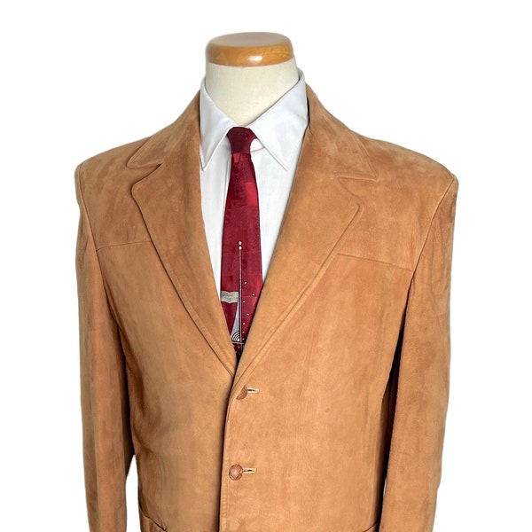 Vintage 1950s MCGREGOR Suede Hollywood Jacket ~ size 38 ~ Leather ~ Rockabilly / Western ~ Sport Coat / Blazer ~ S to M