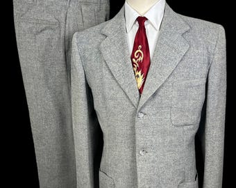 スーツ 50's style Fleck Nep Homespun Setup Vintage 1950s ATOMIC FLECK 2pc Custom Tailored Sharkskin