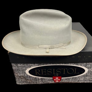 Vintage Resistol Self Conforming Straw Western Cowboy Hat