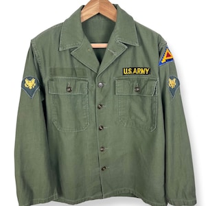 Vintage 1950s/1960s OG-107 Type 1 US Army Utility Shirt ~ Size M 