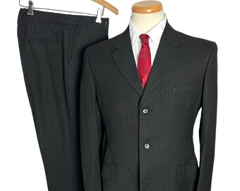 Vintage 1960s/1970s John Collier 2pc Mohair Suit ~ size 38 R ~ jacket / pants ~ Mod