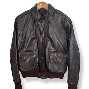 40s Sports Leather Jacket - Etsy