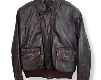 1970年代ヴィンテージSCHOTTレザーフライトジャケット～サイズ38