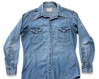 Wrangler Denim Shirt - Etsy