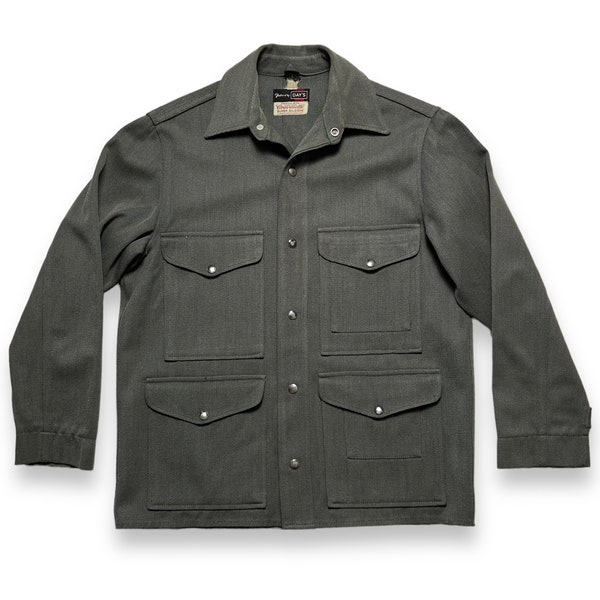 Vintage 1950s DAY'S Whipcord Mackinaw Cruiser Jacket ~ size M ~ Work Wear ~ Hunting ~ Coat