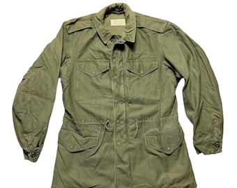 Vintage early 1960s US Army M-1951 Field Jacket ~ Small Regular ~ Coat ~ Military Uniform ~ Vietnam War ~ Work Wear ~ M-51 ~
