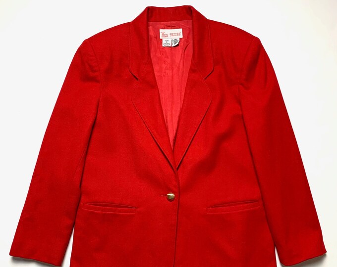 Vintage Women's 100 Wool Flannel Jacket Size 8 S to M Etsy