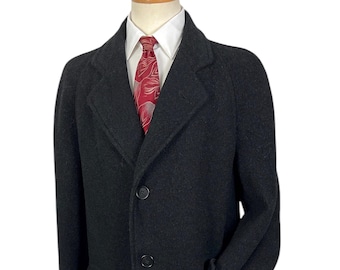 お歳暮・冬ギフト特集 2025 人気ランキング Vintage Coat Trench ~ R 40 ~ Overcoat Wool Black BRENT 1960s ジャケット・アウター