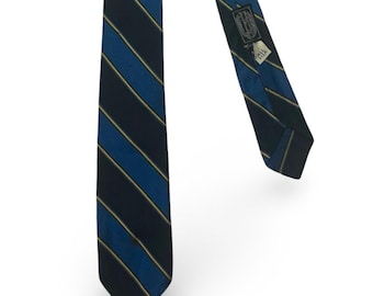 Vintage 1950s/1960s BLOOMINGDALES Silk Necktie ~ Repp Stripe ~ Preppy / Ivy / / Trad ~ Tie ~ 50s/60s ~ Regimental