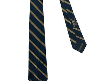 Cravate en soie vintage BROOKS BROTHERS Makers des années 50/60 ~ Rayure Repp ~ Preppy / Ivy / / Trad ~ Cravate ~ Made in England ~ Années 50/60 ~ Régimentaire