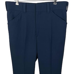 Vintage 1970s Bootcut Pants ~ measure 34.5 Waist ~ Flared Trousers ~ Bellbottom / Flare Leg