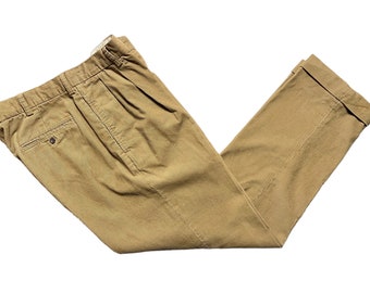 Vintage 1990s POLO RALPH LAUREN Corduroy Pants ~ 35 Waist ~ Hammond Pant ~ Cords ~ Trousers ~