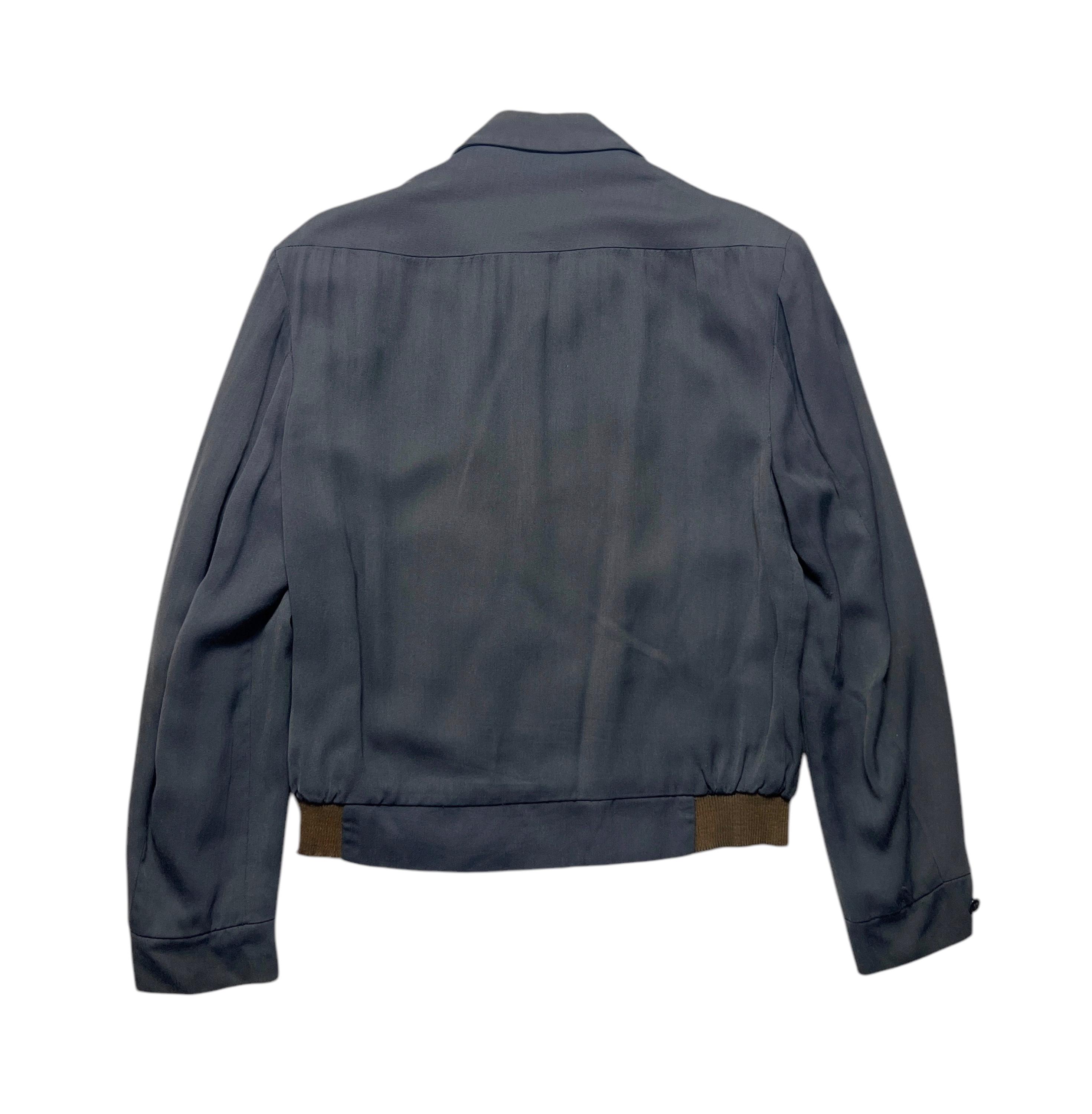 ジャケット・アウター 50s rayon conmatic zip jacket Vintage 1950's Size XL “berkray” Lurex Thread Rayon