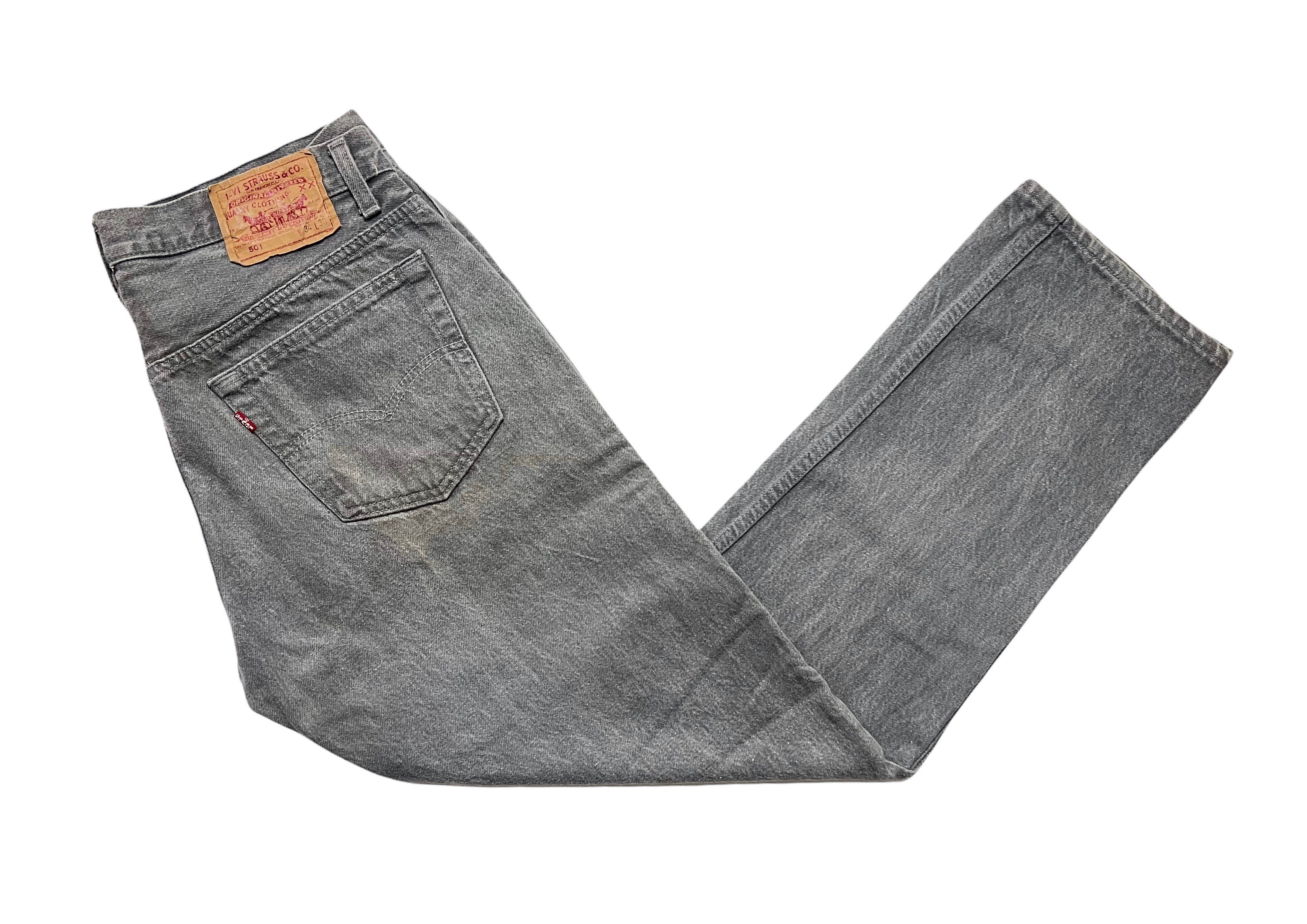 Vintage 1980s Faded Gray LEVI'S 501 Jeans Measure 32 X - Etsy Denmark