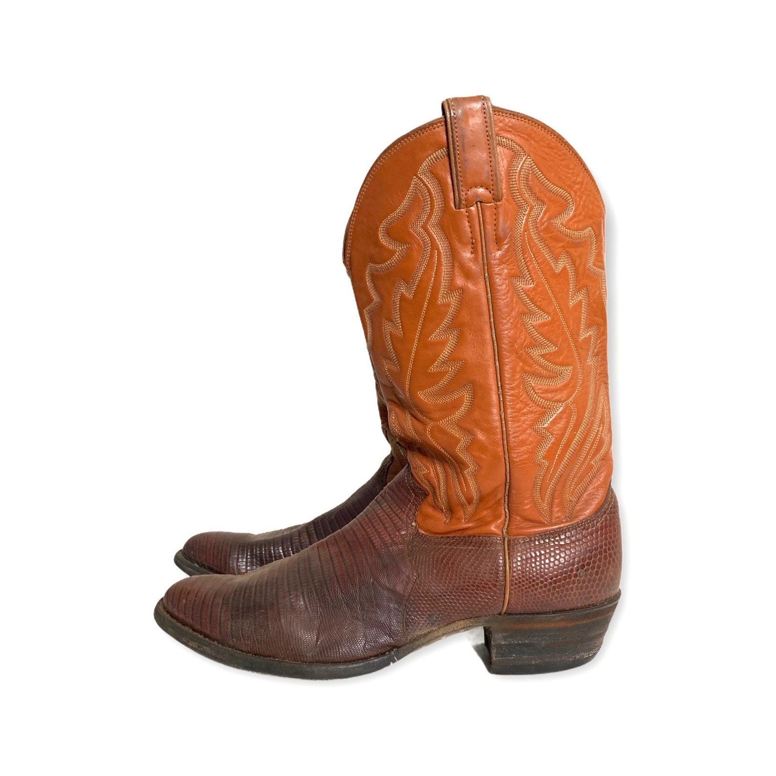 justin boots orange