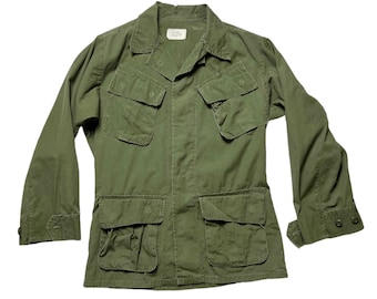 Vintage 1970s Vietnam War US Army Jungle Fatigue Jacket Extra 