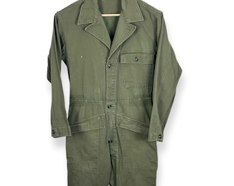 Vintage WWII US Army HBT Coveralls ~ S ~ Military / Work Wear