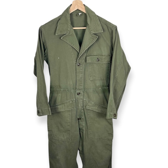 Vintage WWII US Army HBT Coveralls ~ S ~ Military / Work