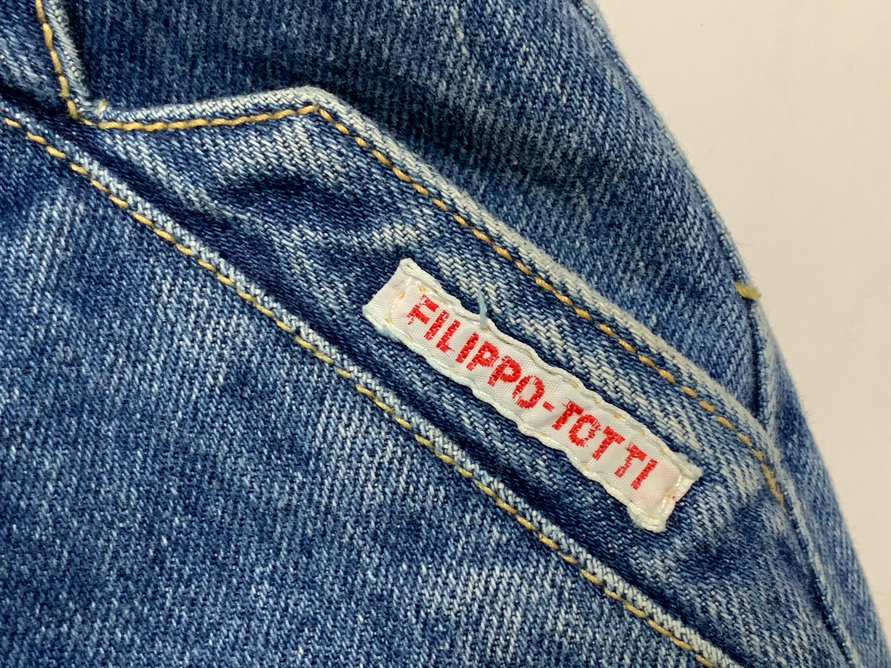 Vintage 1980s FILIPPO-TOTTI Super High Waist Jeans measure | Etsy