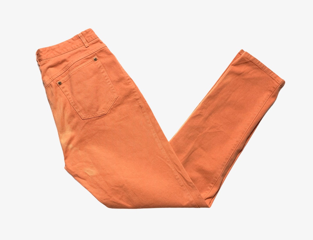 Vintage 1990s Women's DKNY Jeans ~ Measure 29 X 33 ~ Faded Peach