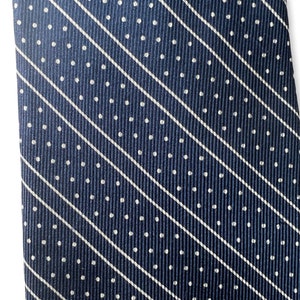 Vintage POLO RALPH LAUREN Necktie Polka Dot / Repp Stripe / Club Preppy Ivy Style Trad Tie image 3