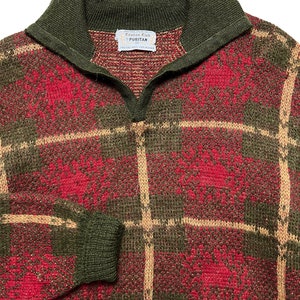 Vintage 1960s PURITAN Citation Club Mohair Sweater size 42 L Preppy / Ivy League / Trad / Mod V-Neck / Collared Pullover image 2