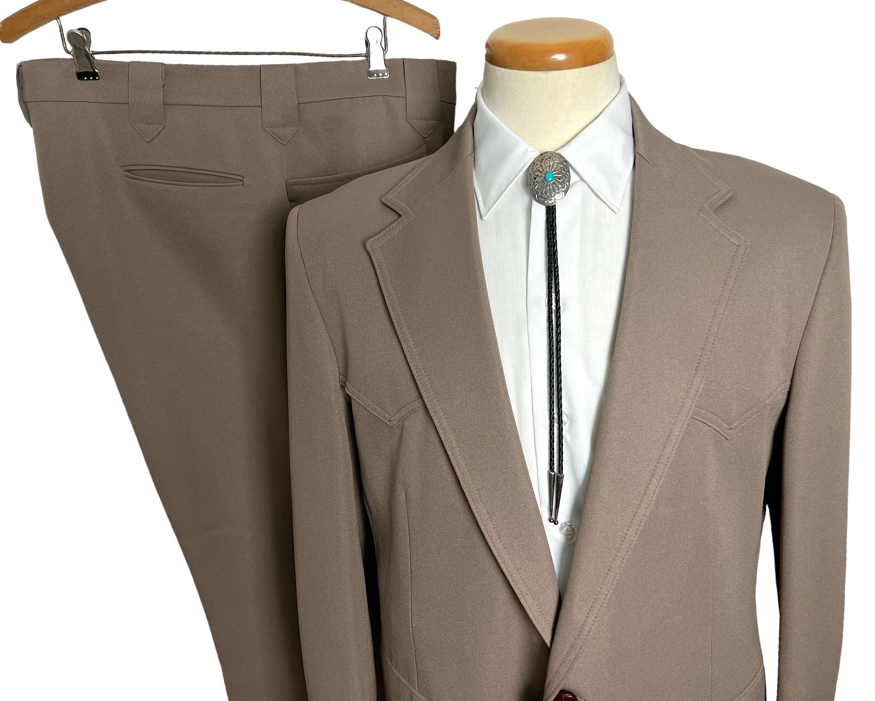 スーツ 70s LEVI'S WESTERN SET UP Vintage 1970s LEVI'S Western Wear 2pc WESTERN Suit ~ 42 Regular