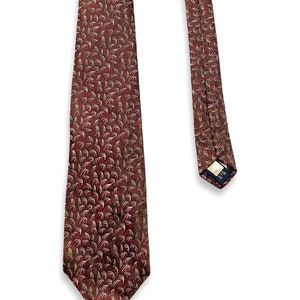 Vintage POLO RALPH LAUREN Necktie Brocade / Embroidered / Ancient Madder Preppy Ivy Style Trad Tie image 2