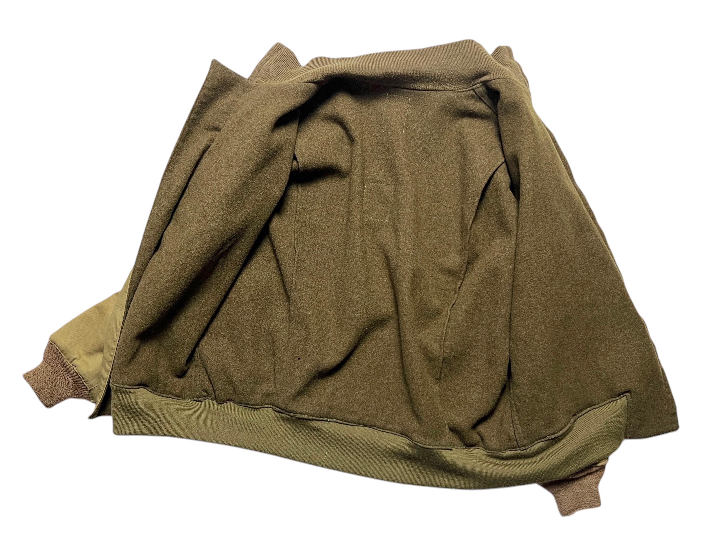 Vintage 1940s WWII US Army 2nd Pattern Tanker Jacket ~ Size S to M