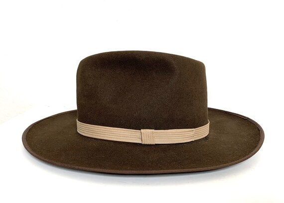 Vintage 1960s 101 RANCH Western Fedora ~ 7 to 7 1/