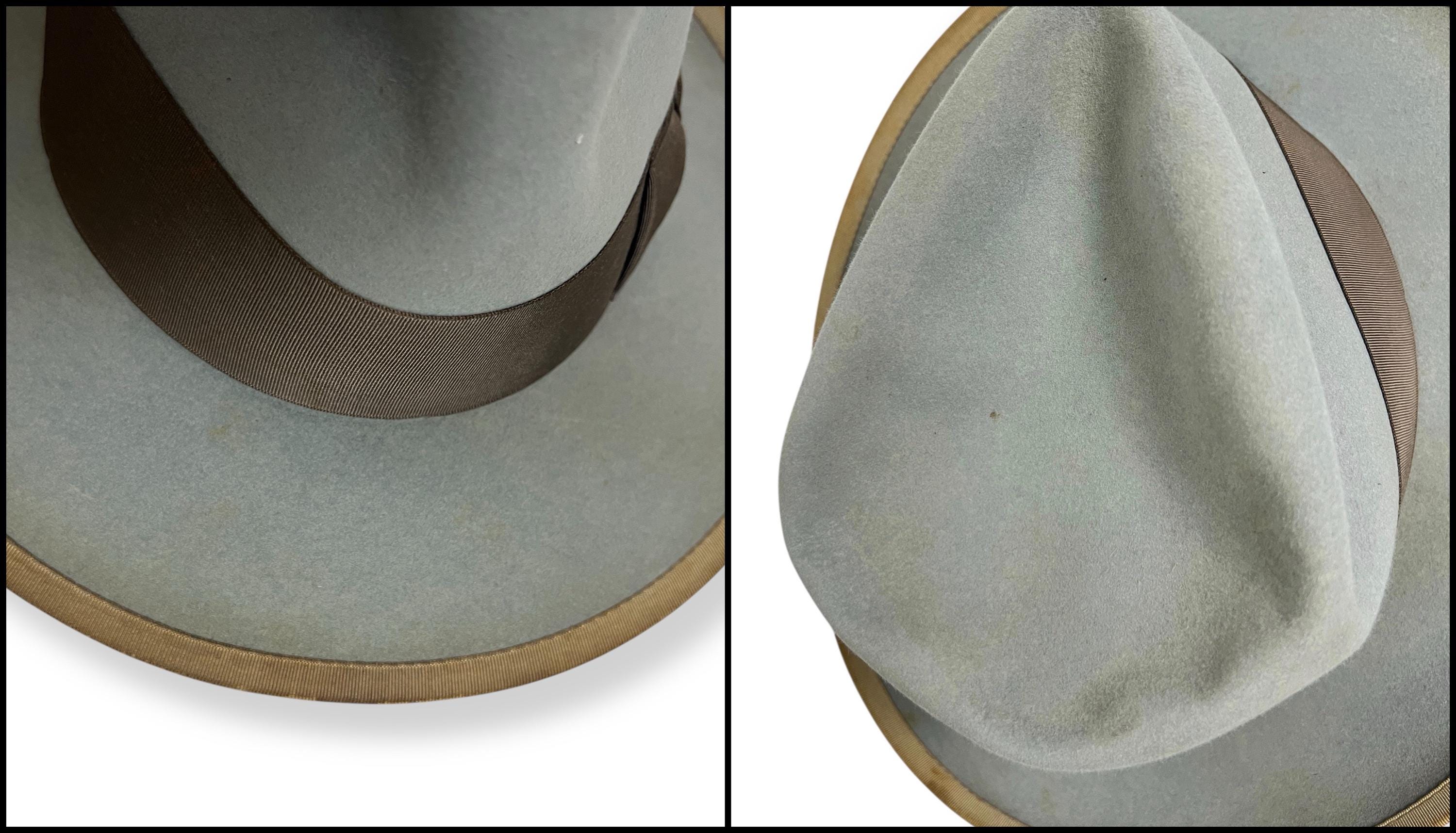 Vintage 1950s Royal STETSON WHIPPET Fedora W/ Box ~ Size 7 1/8