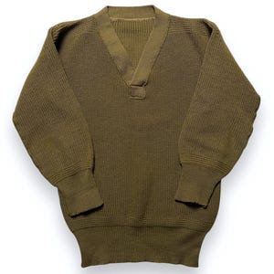 Vintage 1940s US Army Air Forces A-1 Mechanics Sweater ~ 100% Wool 