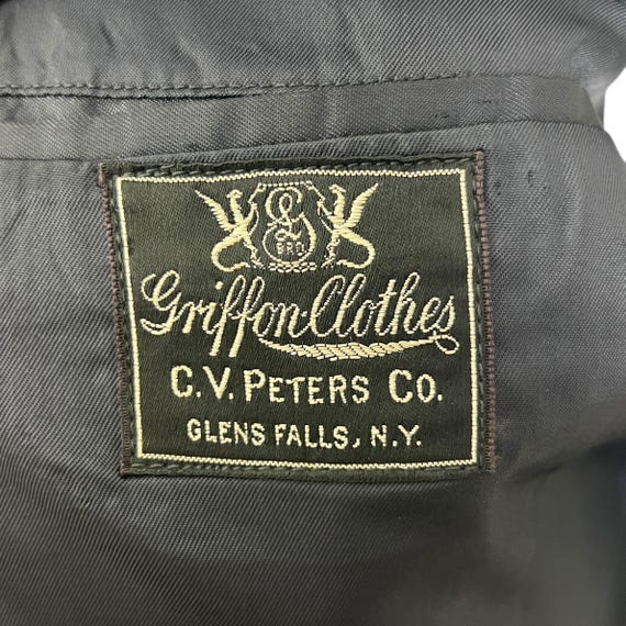 Vintage Dated 1947 Custom Tailored Wool Sport Coa… - image 5