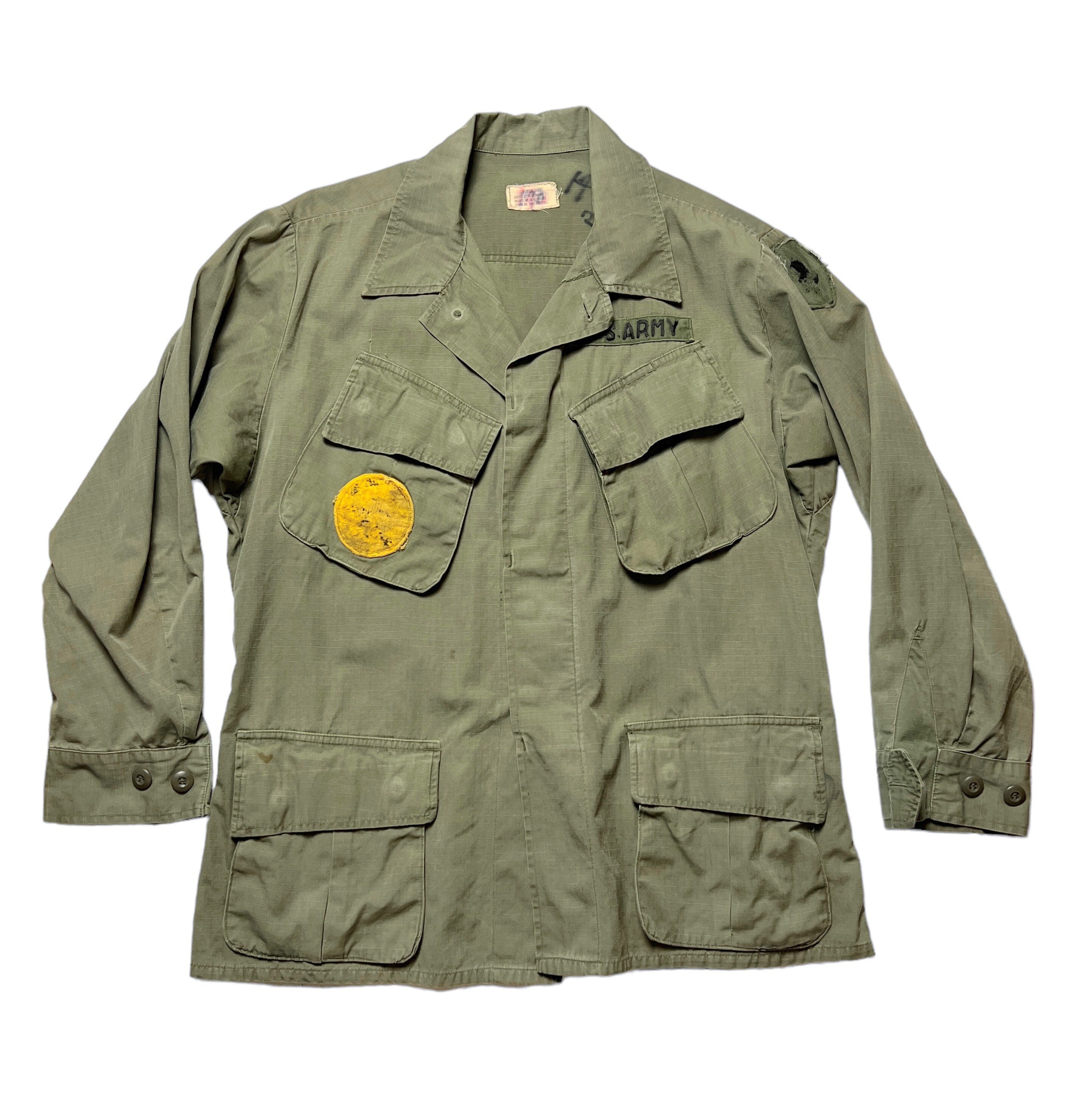 Vintage 1960s Vietnam War US Army Jungle Fatigue Jacket Vintage 1960s Vietnam War US Army Jungle Fatigue Jacket