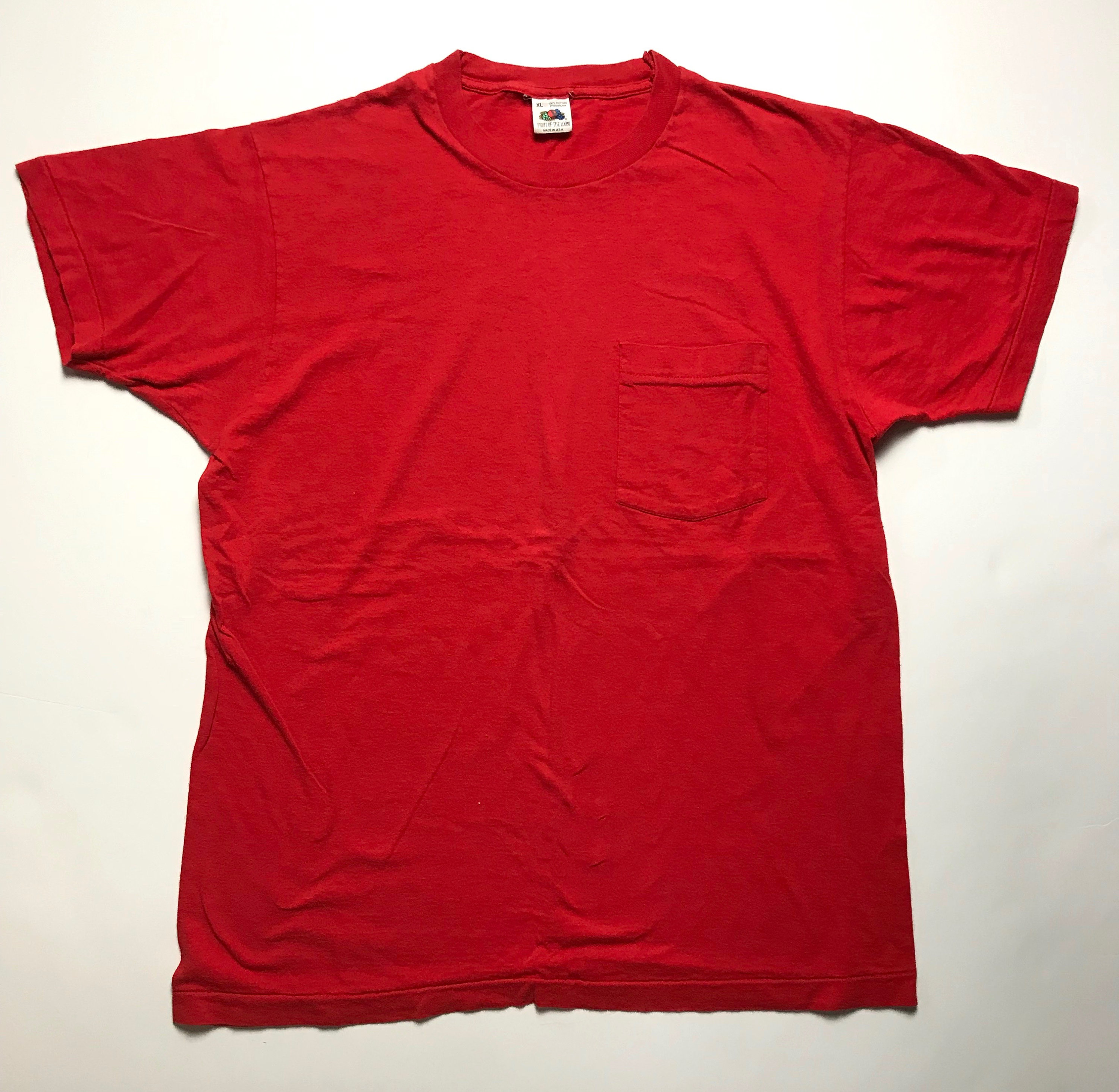 fruit of the loom pocket tee shirts
