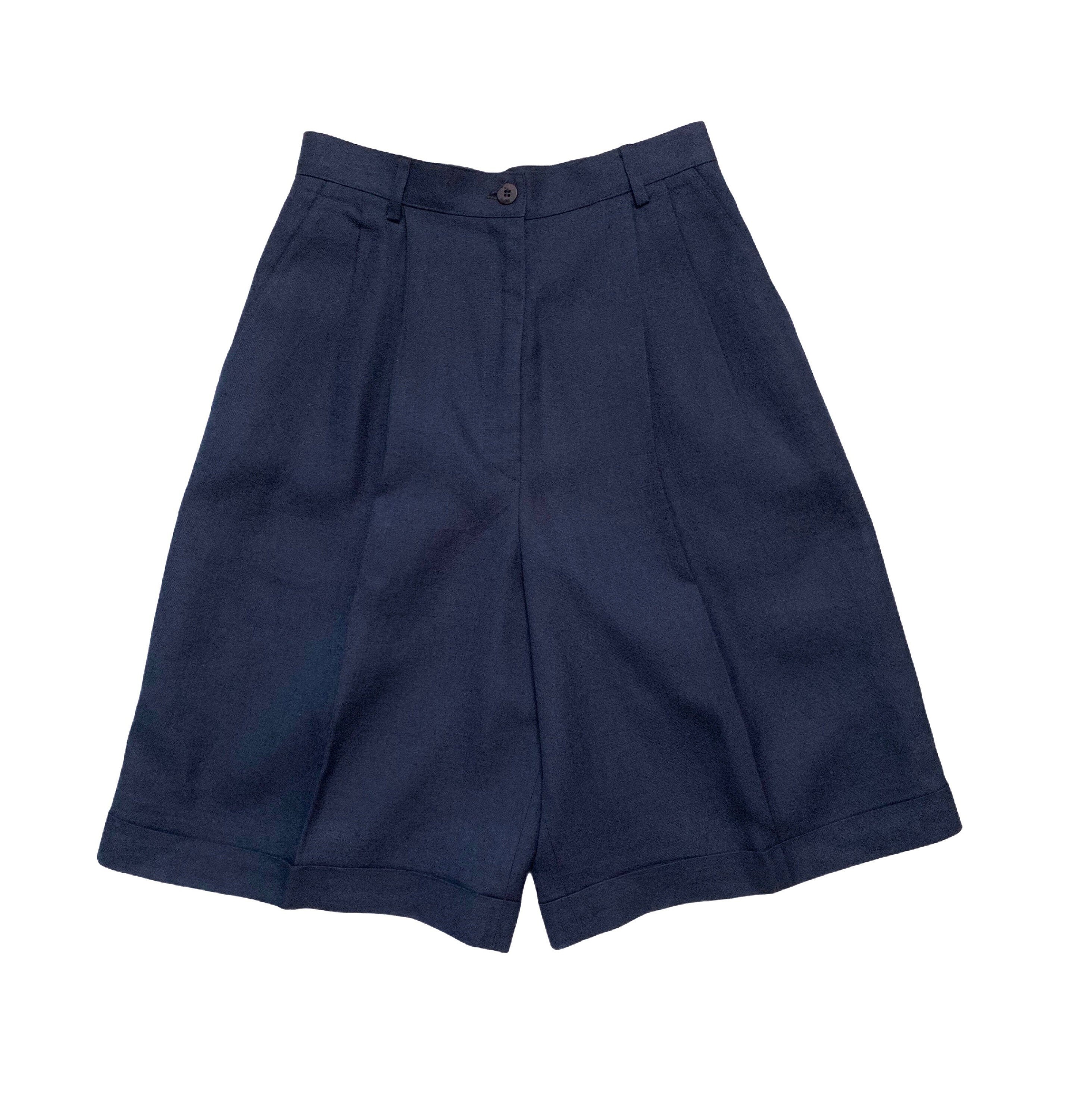 talbots linen shorts
