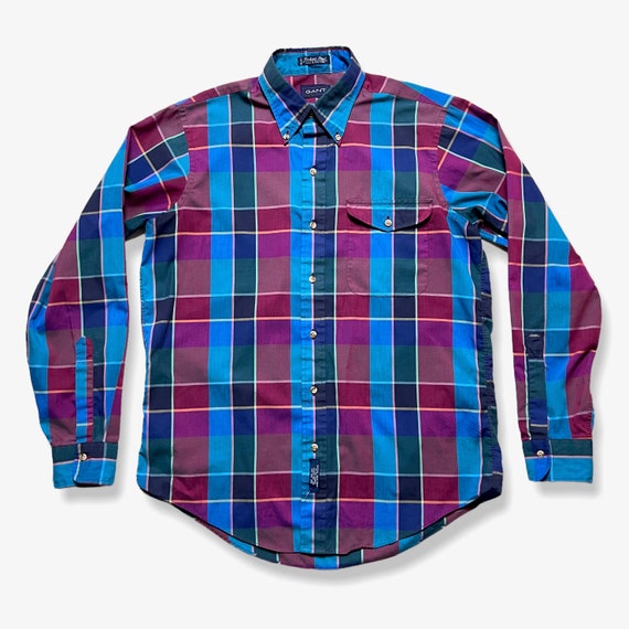 ヴィンテージ 1980 年代 GANT マドラス フォックスハント チェック 