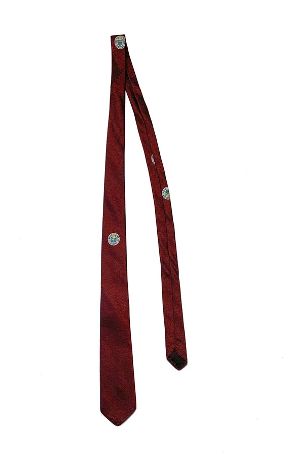 Vintage 1966 World Cup Silk Necktie ~ 1960s / 60s