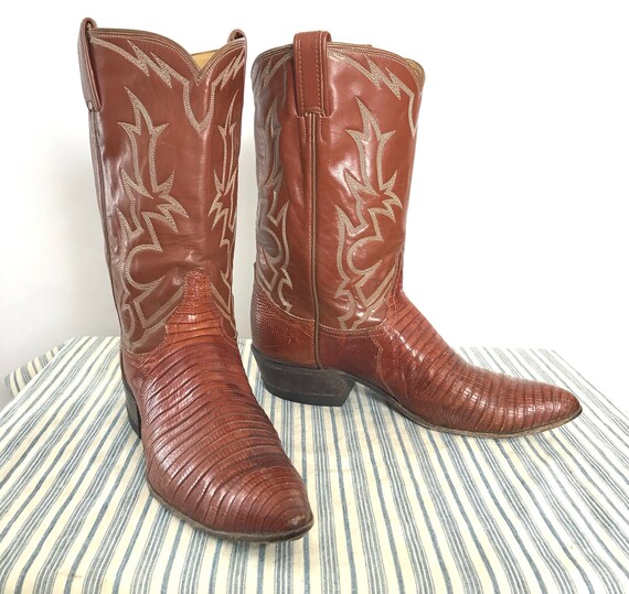 tony lama lizard skin boots