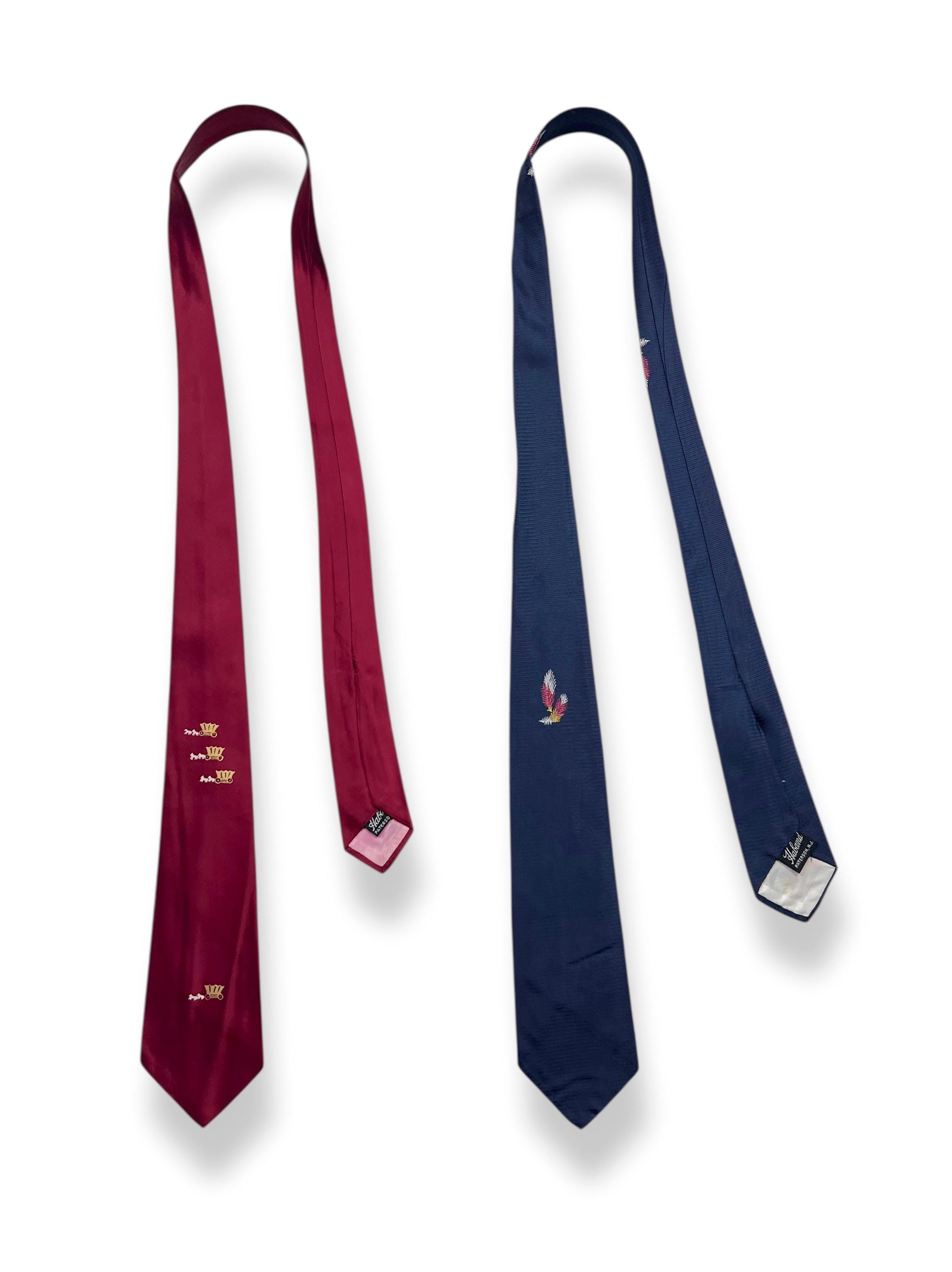 1940s Mens Vintage Tie Haband Feather Tie 1950s Vintage
