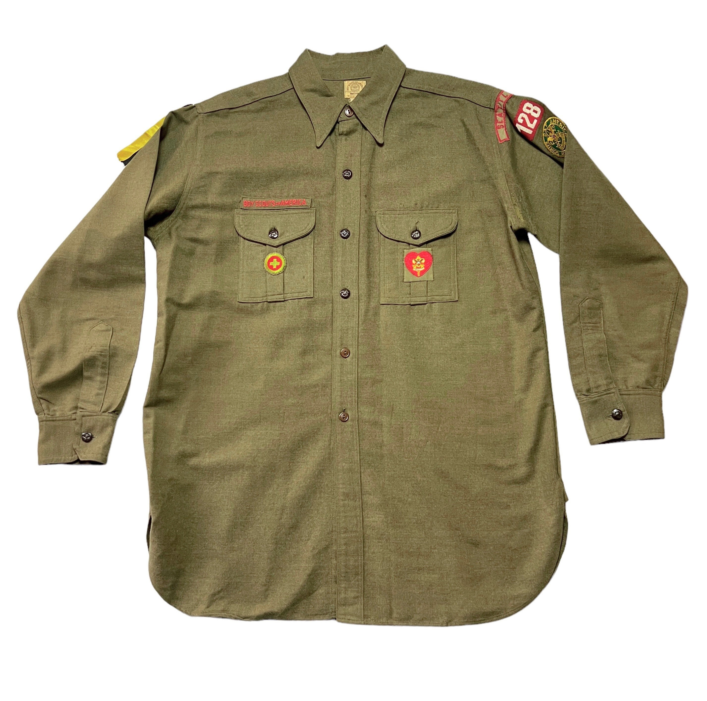 Boy Scout Uniform 1970s Shirt Pants Patches Scarf Star Musician Michigan  BSA Vtg