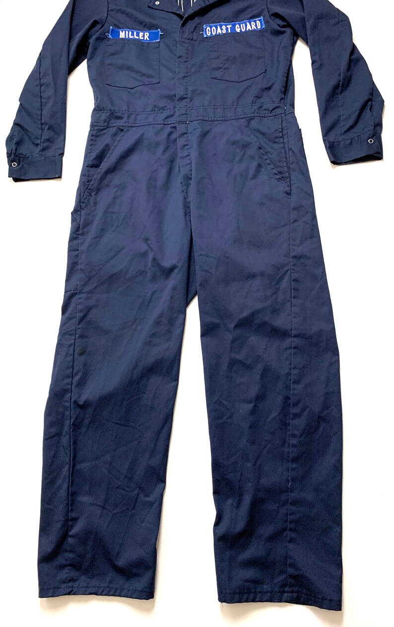 Vintage US Coast Guard Military Coveralls w/ Patches size 40 Etsy