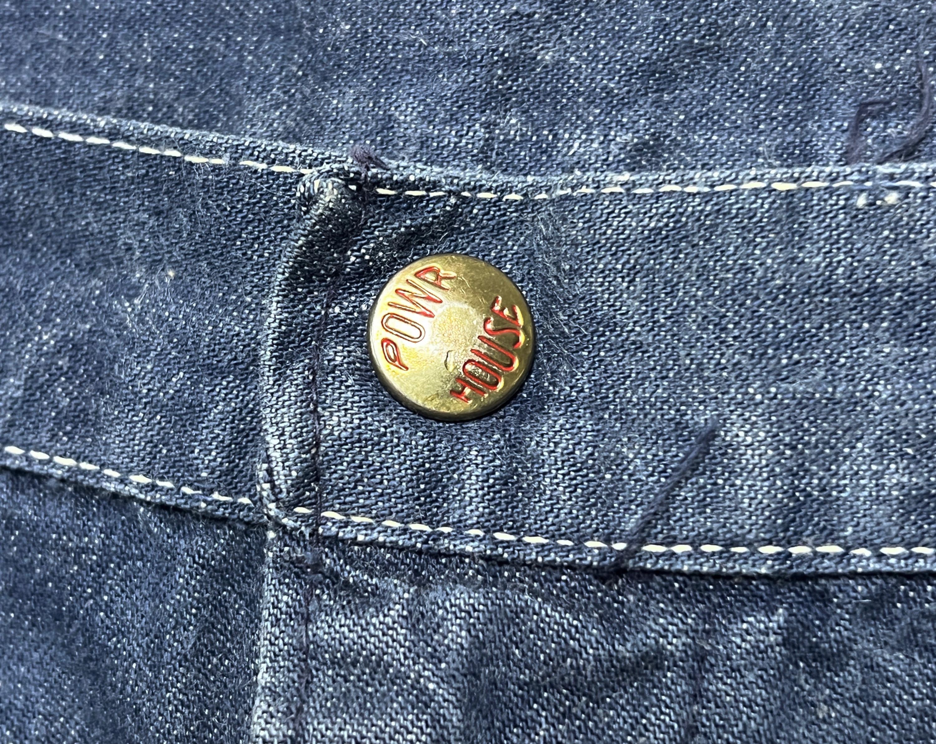 Vintage 1950s/1960s MONTGOMERY WARD Powr House Jeans ~ 38.5 Vintage 1950s/1960s MONTGOMERY WARD Powr House Jeans ~ 38.5