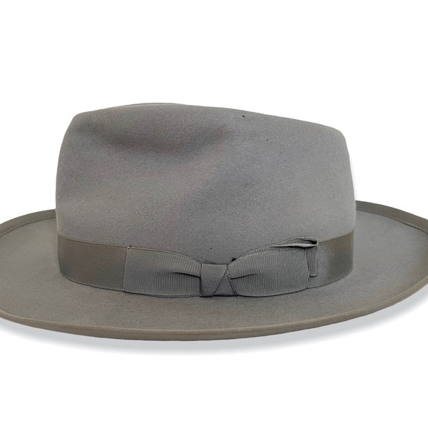 Vintage 1950s PENNEY'S MARATHON Fedora ~ Größe 7 1/4 bis 7 3/8 ~ Whippet Clone ~