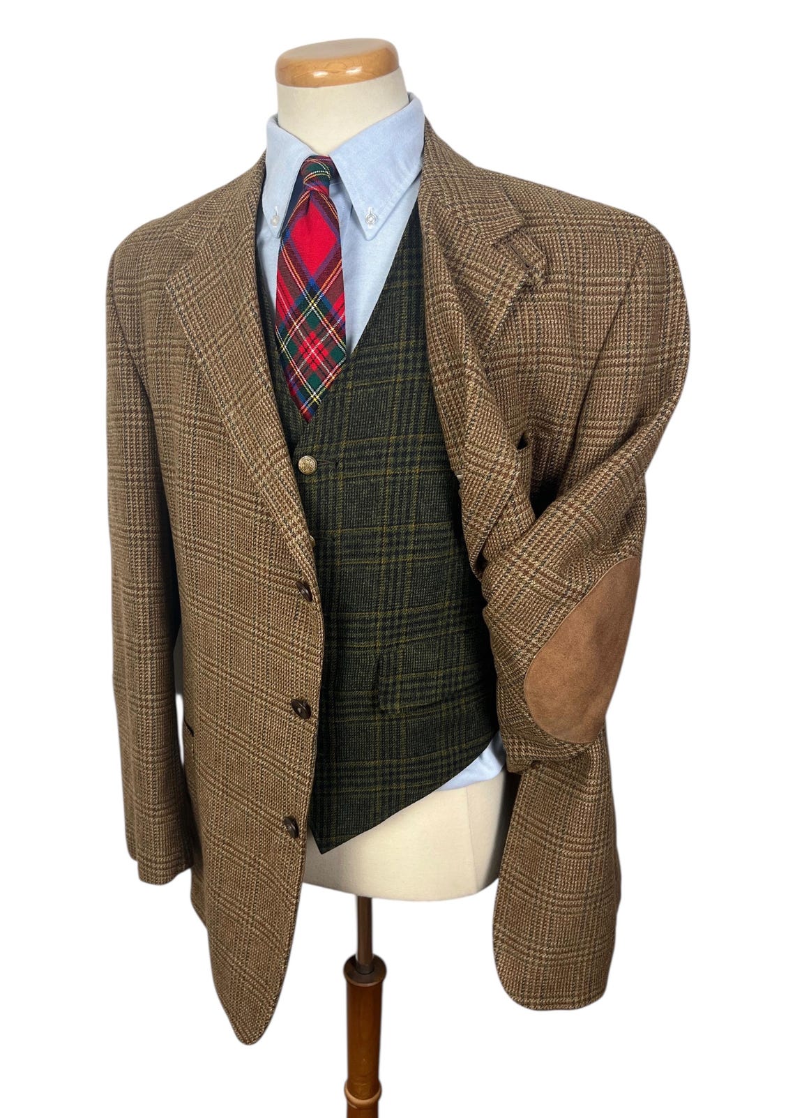 Vintage ORVIS Wool Tweed Hacking Jacket ~ 46 Long ~ Sport Coat / Blazer ...