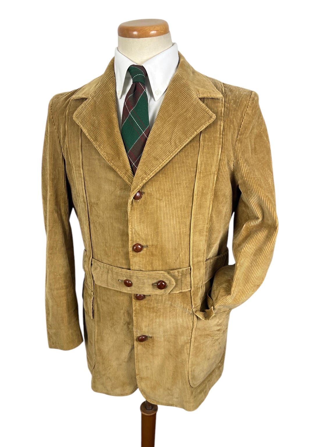 Veste Manteau Vintage Field & Stream - Corduroy Marron - Taille M (40) - Norfolk Blazer