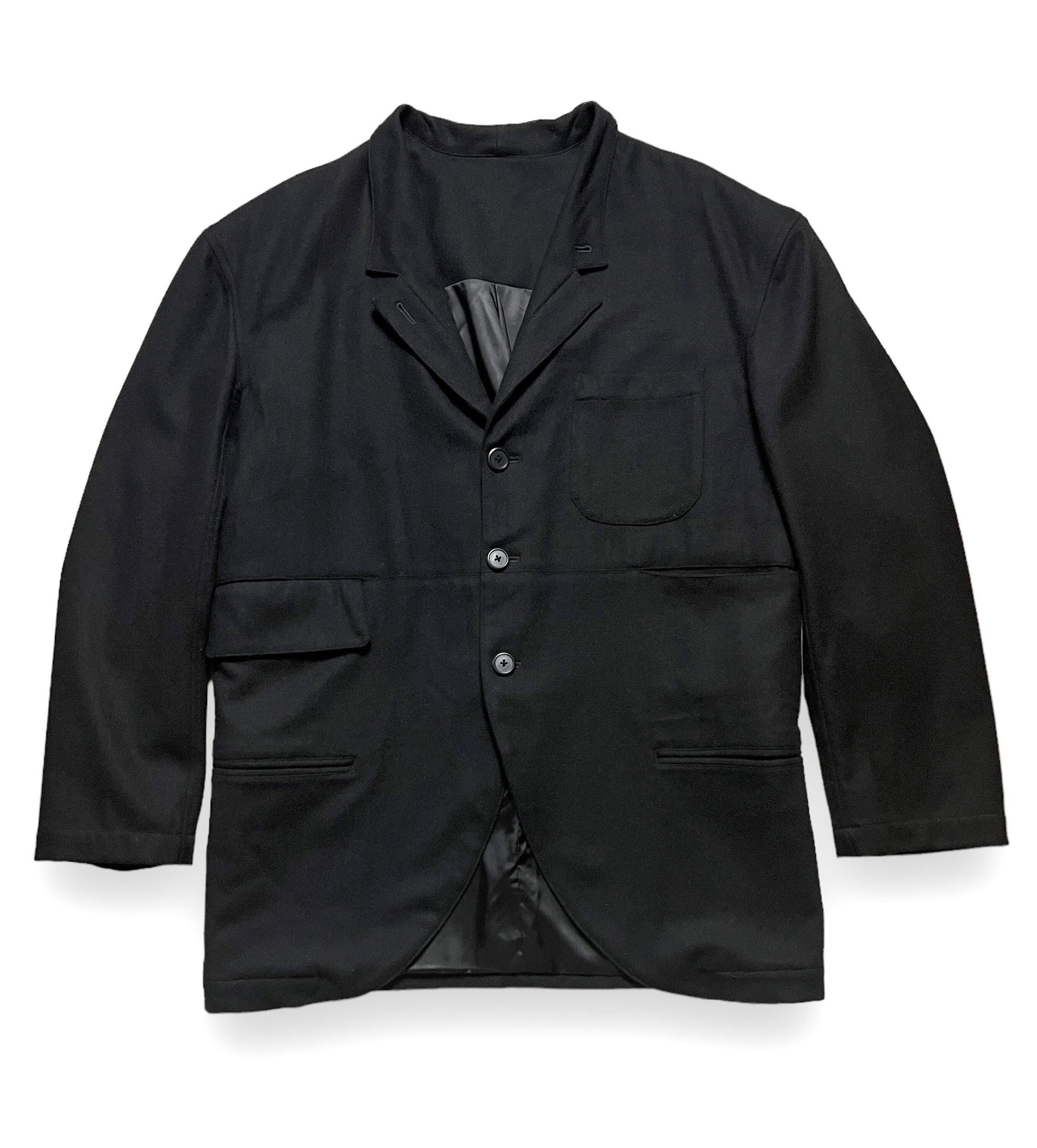 Vintage YOHJI YAMAMOTO Pour Homme Wool Jacket ~ M ~ Designer Vintage YOHJI YAMAMOTO Pour Homme Wool Jacket ~ M ~ Designer