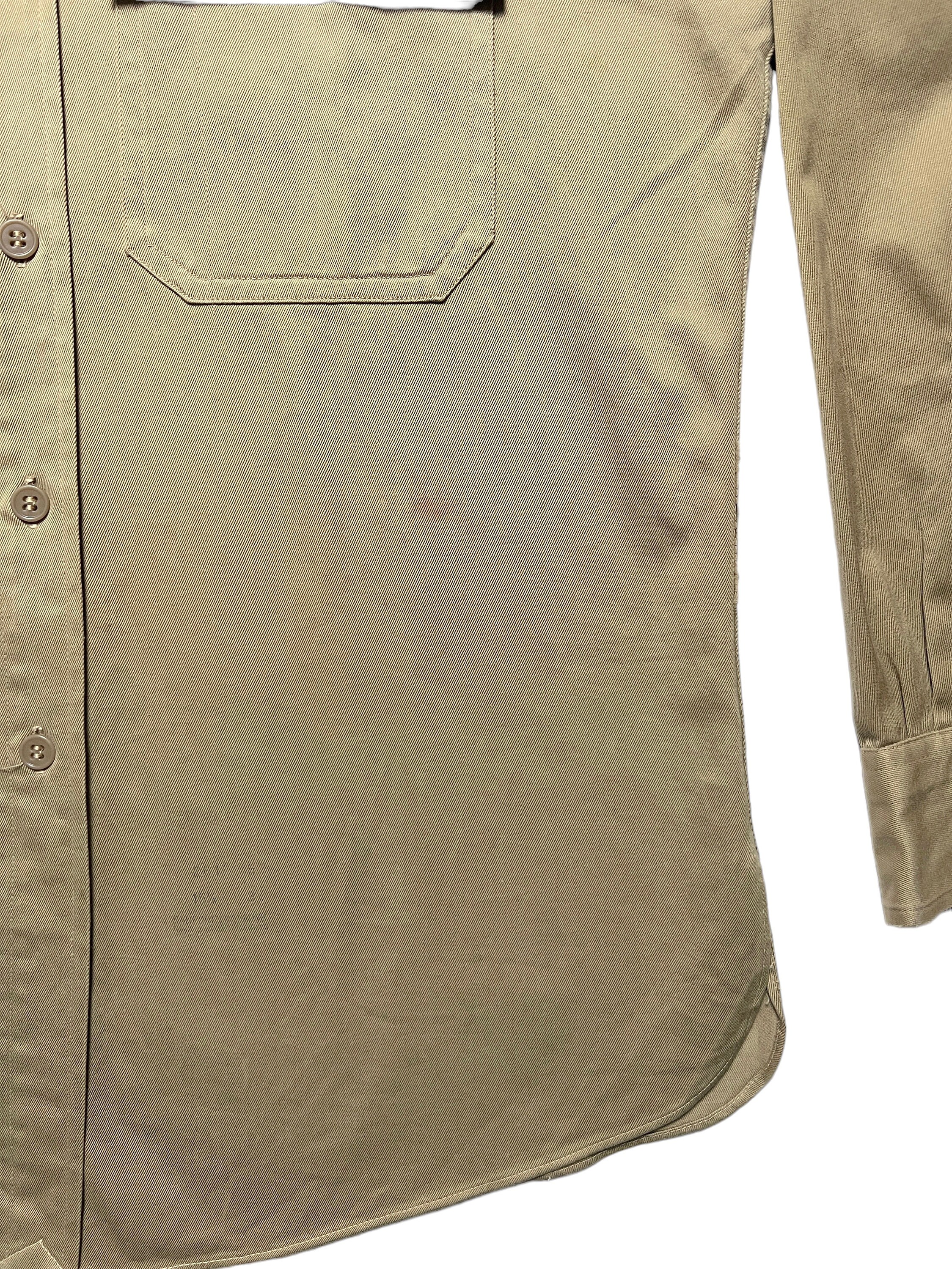 Vintage 1940s Yale Regulation Military SANFORIZED Cotton Twill 